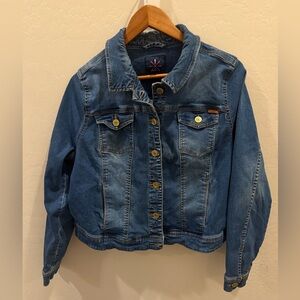 Isaac Mizrahi Live! True Denim Classic Jean Jacket Size 14